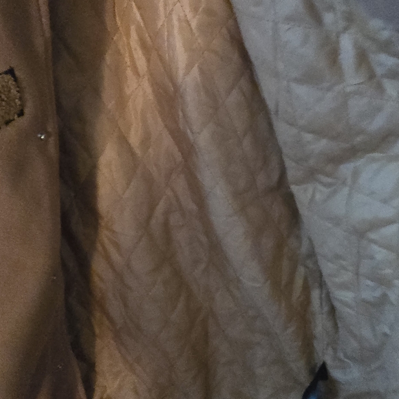 Fashion Nova Camel Varsity Jacket - Picture 7 of 8